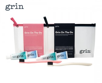 Grin 旅行便携套装（旅行袋 1个+成人牙刷 1支+ 全效护龈牙膏20g*2支） 【颜色随机】